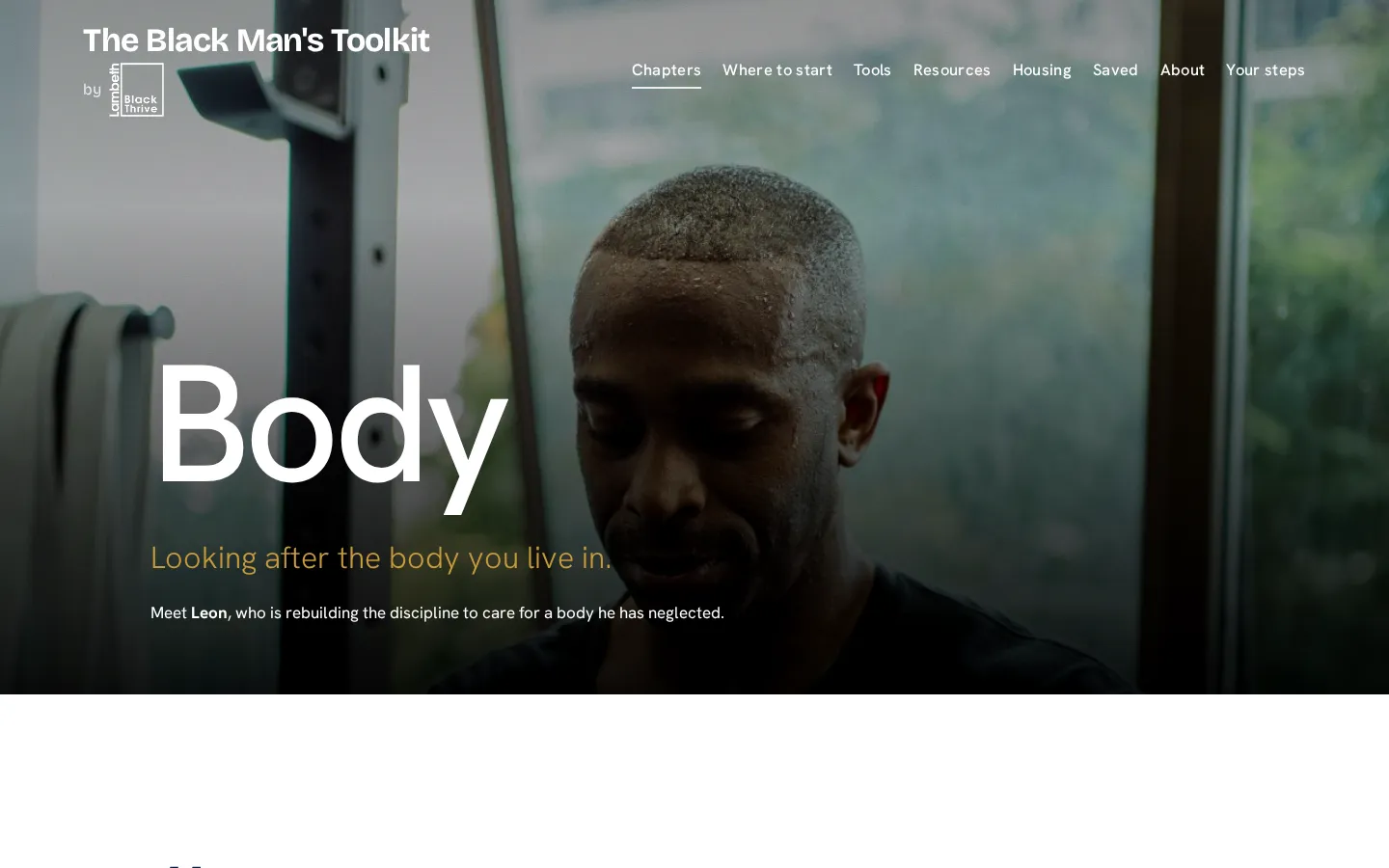 The Body chapter, one of six chapters built around a story