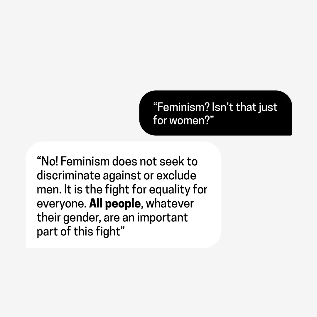 F’xa answering the question, is feminism just for women