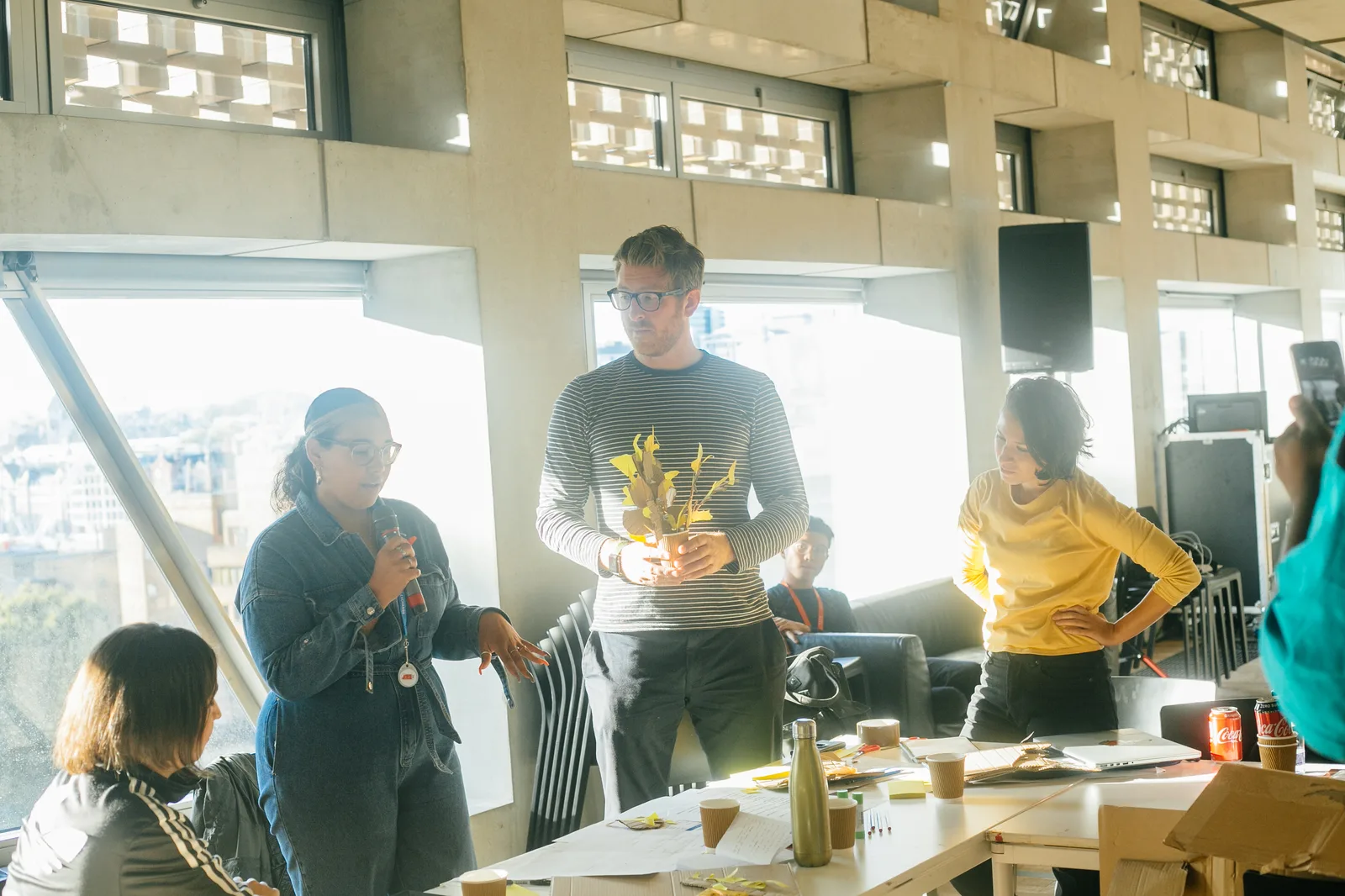 Participants presenting ideas back during the programme at Tate Exchange