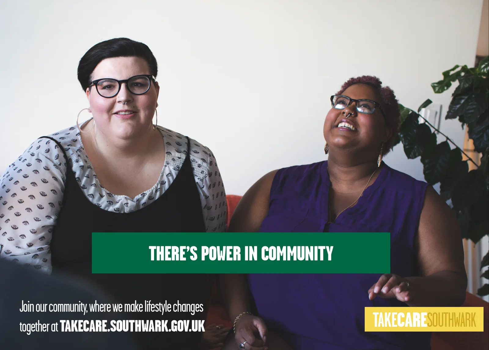 A service advertisement testing the proposition: there is power in community