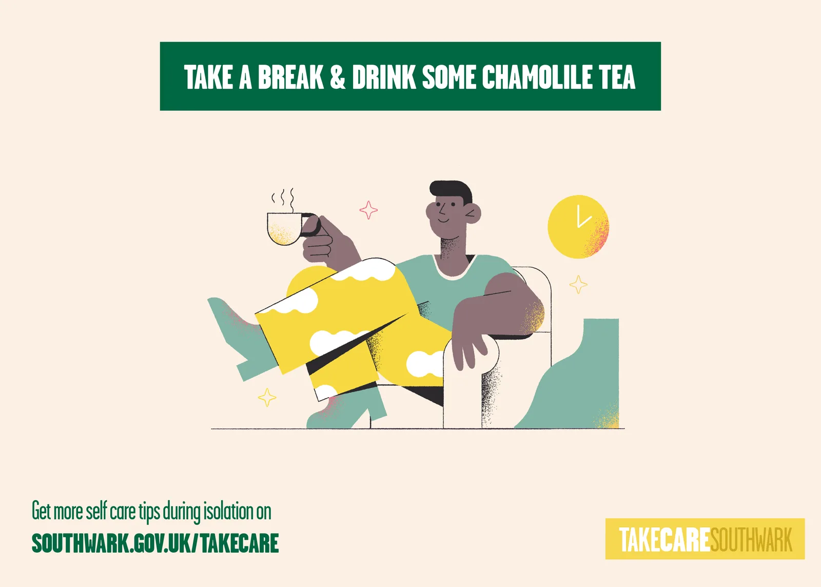 A self care service advertisement made during lockdown